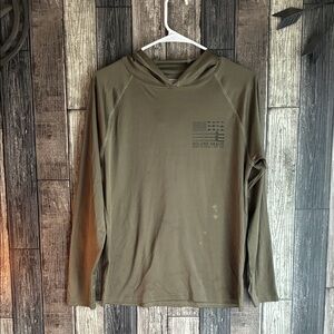Army Green/Olive Green Women's Hoodie Holden Beach NC Beach Dri-Fit Material USA
